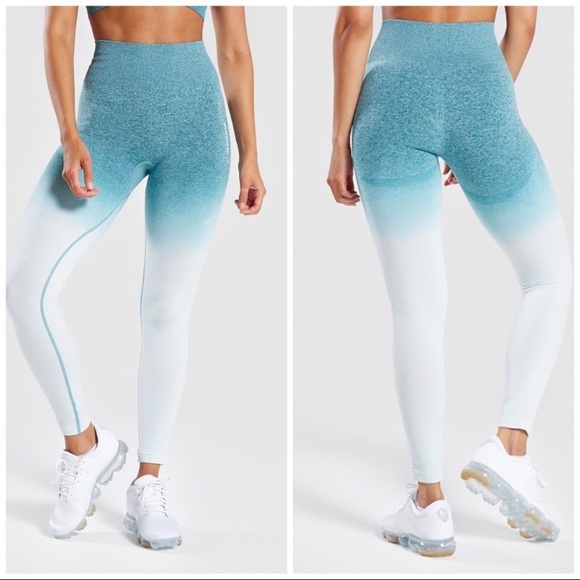 Gymshark Pants - Gymshark seamless ombré blue leggings